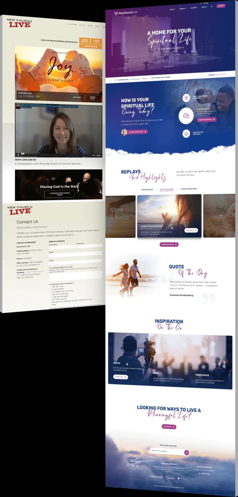 NewChurch Live - Website Redesign